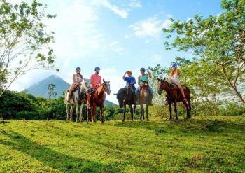 Horseback riding to Waterfall, Arenal Volcano, Costa Rica